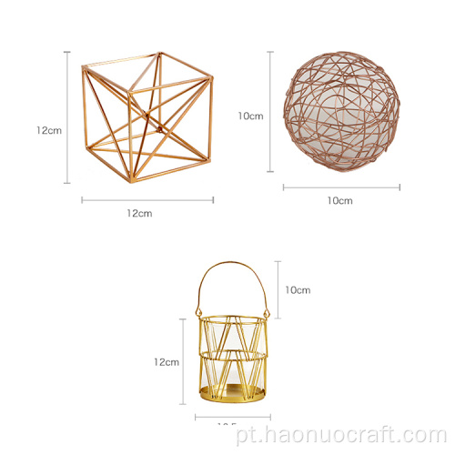 decoração de candelabro simples geométrica luxuosa e criativa